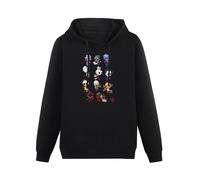 GUCRIOS Dead by Daylight Men's Hoodies Black Graphic Unisex Pullover Sweatshirts M