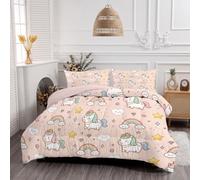 GUCSMN Couette 220x240cm Imprimée pour 2 Personnes en Rêveur Mignon