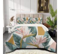 GUCSMN Couette Matelassée 4 Saisons 140x200cm Géométrie Oiseau De Paradis