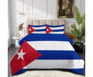 GUCSMN Cuba Drapeau Couette 4 Saisons 140x200cm pour Lit
