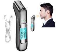 Gudemoore Ethylotest Electronique, Ethylotest avec Affichage LCD Numérique, Éthylomètre Numérique Professionnel, Embout Buccal Inutile, pour Une Utilisation Personnelle Le Soir ou à la Maison