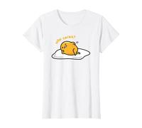 Gudetama Qui s'en Soucie T-Shirt, Femme, Blanc, L