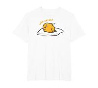 Gudetama Qui s'en Soucie T-Shirt, Homme Grandes Tailles, Blanc, 3X Tall