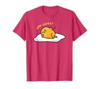 Gudetama Qui s'en Soucie T-Shirt, Homme, Rouge Chiné, M