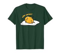 Gudetama Qui s'en Soucie T-Shirt, Homme, Vert Forêt, S