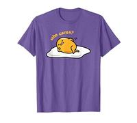 Gudetama Qui s'en Soucie T-Shirt, Homme, Violet Chiné, L