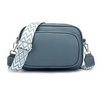 GUDIDBAG Sacs Bandoulière Femme Sacs portés épaule Cuir Modernes Sacoche Femme Sacs à Main Femme Sangle Réglable et Amovible Large Bandoulière Bleu