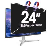 GUDTEKE Écran de confidentialité magnétique de 61 cm pour écran d'ordinateur, rapport d'aspect 16:9, film de protection anti-bleu/reflet, anti-espion, filtre privé de sécurité de bureau 61 cm