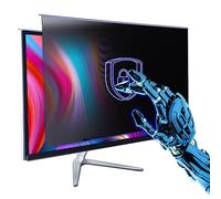 GUDTEKE Filtre de confidentialité pour ordinateur de 68,6 cm à suspendre - Compatible avec écran d'ordinateur large avec rapport d'aspect 16:9 - Protection d'écran anti-lumière bleue 25/26/27"