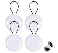 Guduling Lot de 4 organiseurs pour écouteurs, bouchons d'oreille, étui de rangement portable pour bagues, bouchons d'oreille, appareils auditifs, câbles, disque U