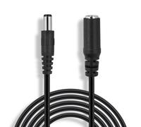 GUEB-3M Dc Câble D'Extension Adapté À Avm Fritz! Box 7530 Ax,7530,6820 Lte,4020,7520,6850,4040 - Rallonge D'Alimentation De Routeur Wlan (2,5 X 5,5 Mm) Noir