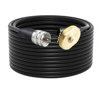 GUEB-Câble D'Antenne Nmo,Antenne Nmo À Profil Bas Montée Sur Connecteur Uhf Pl259,Câble Coaxial Rg58 À Faible Perte De 5 M Pour Cb Ham Uhf Vhf Yaesu Vertex Kenwood Mobile Trucker Cellular