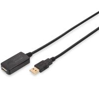 GUEB-Câble D'Extension Actif Usb 2.0 - Câble Répéteur - Usb A Mâle Vers Usb A Femelle - 5 M - 480 Mbit/S - Plug & Play - Alimenté Par Usb - Noir