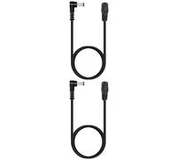 Gueb-Câble D'extension Dc Noir 2 M,12 V 5,5 Mm X 2,1 Mm,Forme L À 90°,Compatible Avec Les Caméras De Sécurité Univivi/Tonton/Splenssy,Tapo C200 C310 C100,Reolink Rlc-410w,Ezviz C8c,Lot De 2