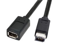 GUEB-Câble D'Extension Ieee 1394 6 Broches Femelle Vers 1394A Mâle 6 Broches Pour Carte De Capture Vidéo Firewire 400 À 400 20 Cm,Hx-Ca-001-Hx