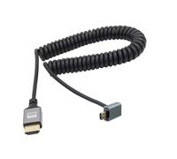 GUEB-Câble D'Extension Uhd 4K Micro Hdmi Mâle Vers Hdmi Mâle 18Gbps High Speed 2.0 Supportant 4K@60Hz,1080P,Arc,3D,Extensible Jusqu'À 1.5M/5Ft (Down)