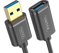 GUEB-Câble D'Extension Usb Superspeed 3.1 Gen 1 De 3 Mètres ¿ Usb A Mâle Vers Usb A Femelle ¿ Rallonge Pour Imprimante,Souris,Clavier,Lecteur De Carte ¿ 5Gbps,Plug&Play ¿ Contacts Dorés,Noir