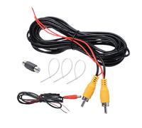 GUEB-Câble Vidéo Rca Universel Pour Connecter Le Moniteur Et La Caméra De Recul Accessoires De Câble D'Extension Av Avec Prise Vidéo Rca Jaune Vers Femelle Et Cordon D'Alimentation