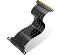 GUEB-Pcie Gen 4 16X Câble De Montage Haute Vitesse Extrêmement Flexible Pci Express 4.0 Ports Carte D'Extension Gpu Connecteur À Angle Droit [11.8In/30Cm]