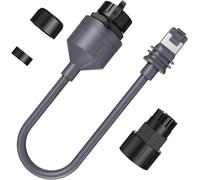 GUEB-Starlink Adaptateur Ethernet Gen 3/Mini ¿ Câble D'Extension Starlink Mini Ethernet Étanche Vers Coupleur Rj45 Pour Starlink Standard Et Mini Dishy Et Routeur,Idéal Pour Une Utilisation En Extér