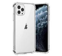 gueche Coque pour iPhone 11 Pro Max, Transparente Silicone TPU Bumper Housse Phone Case Cover, Anti-Jaunissement & Anti-Rayures, Dos Rigide Transparent - HD Clair Étui de Protection Antichoc