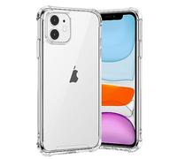 gueche Coque pour iPhone 11, Transparente Silicone TPU Bumper Housse Phone Case Cover, Anti-Jaunissement & Anti-Rayures, Dos Rigide Transparent - HD Clair Étui de Protection Antichoc