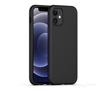 gueche Coque pour iPhone 12/12 Pro, Silicone, Housse de Protection Antichoc, Mince, Souple, Élégante - Noir, Douce pour iPhone 12/12 Pro Phone Coque Housses Case Cover Funda hülle