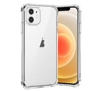 gueche Coque pour iPhone 12 et iPhone 12 Pro, Transparente Silicone TPU Bumper Housse Case Cover, Anti-Jaunissement & Anti-Rayures, Dos Rigide Transparent - HD Clair Étui de Protection