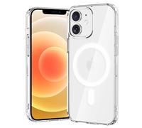 gueche Coque pour iPhone 12 Mini, Protection magnétique Contre Les Chutes, Case de Protection Robuste et Durable résistante aux Chocs, Compatible avec MagSafe - Transparent