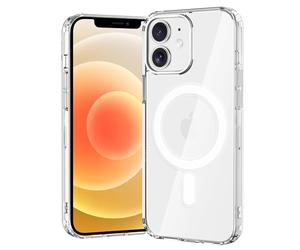 gueche Coque pour iPhone 12 Mini, Protection magnétique Contre Les Chutes, Case de Protection Robuste et Durable résistante aux Chocs, Compatible avec MagSafe - Transparent