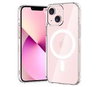 Gueche Coque pour iPhone 13, Coque de protection transparente avec coque en silicone souple, Coque transparente avec pare-chocs, compatible avec le chargement sans fil, Support pour téléphone portable