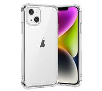 gueche Coque pour iPhone 14 Plus, Transparente Silicone TPU Bumper Housse Phone Case Cover, Anti-Jaunissement & Anti-Rayures, Dos Rigide Transparent - HD Clair Étui de Protection Antichoc