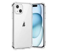 gueche Coque pour iPhone 15 Plus, Transparente Silicone TPU Bumper Housse Phone Case Cover, Anti-Jaunissement & Anti-Rayures, Dos Rigide Transparent - HD Clair Étui de Protection Antichoc