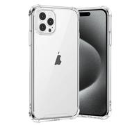 gueche Coque pour iPhone 15 Pro Max, Transparente Silicone TPU Bumper Housse Case Cover, Anti-Jaunissement & Anti-Rayures, Dos Rigide Transparent - HD Clair Étui de Protection