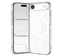 gueche Coque pour iPhone 17 Air - Magnétique - Transparente - Qualité militaire - Protection contre les chutes - Anti-jaunissement - Robuste et résistante aux chocs - Transparent