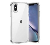 gueche Coque pour iPhone X et iPhone XS, Transparente Silicone TPU Bumper Housse Case Cover, Anti-Jaunissement & Anti-Rayures, Dos Rigide Transparent - HD Clair Étui de Protection