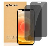 gueche [Lot de 2 Verre Trempé Anti-Espion pour iPhone 12, iPhone 12 Pro Protection d'écran Pour 12 [Extrêmement résistant aux rayures] [Haute définition][Facile à installer]