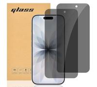 gueche [Lot de 2 Verre Trempé Anti-Espion pour iPhone 16 pro max Protection d'écran Pour 16 pro max [Extrêmement résistant aux rayures] [Haute définition][Facile à installer]