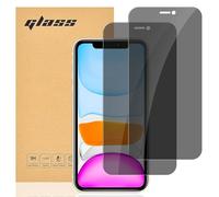 gueche [Lot de 2 Verre Trempé Anti-Espion pour iPhone XR, iPhone 11 Protection d'écran Pour [Extrêmement résistant aux rayures] [Haute définition][Facile à installer], Screen protector
