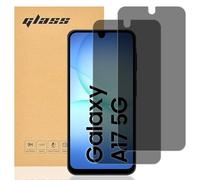 gueche [Lot de 2 Verre Trempé Anti-Espion pour Samsung Galaxy A17 Protection d'écran Pour Samsung Galaxy A17 [Extrêmement résistant aux rayures] [Haute définition][Facile à installer]