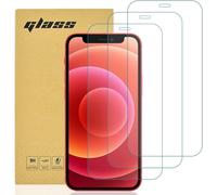 Gueche Lot De 3 Protecteurs D'écran En Verre Trempé Pour Iphone 12 Mini Clarté Hd 99.99 %. Dureté 9h. Aux Rayures. À L'huile Et Aux Bords Arrondis Confortables