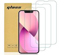 gueche [Lot de 3] Verre Trempé compatible iPhone 13 Mini, Protection d'écran Pour iPhone 13 Mini [Extrêmement résistant aux rayures] [Haute définition][Facile à installer]