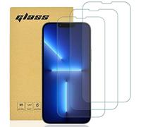 gueche [Lot de 3] Verre Trempé compatible iPhone 13 Pro Max, Protection d'écran Pour iPhone 14 Plus [Extrêmement résistant aux rayures] [Haute définition][Facile à installer]