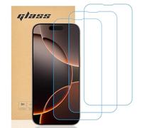 gueche [Lot de 3] Verre Trempé compatible iPhone 16 pro, Protection d'écran Pour [Extrêmement résistant aux rayures] [Haute définition][Facile à installer]