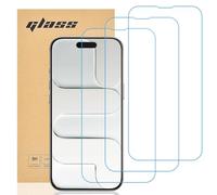 gueche [Lot de 3] Verre Trempé compatible iPhone 17 air, Protection d'écran Pour iPhone 17 air [Extrêmement résistant aux rayures] [Haute définition][Facile à installer]