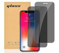 gueche Protection D'écran Anti-Espion pour iPhone X, iPhone XS,iPhone 11 Pro, Film en Verre Trempé avec Outil d'Installation Facile, Lot de 2, [Haute définition][Facile à installer], Screen protector