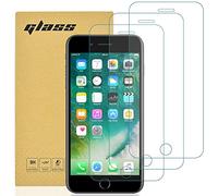 gueche Verre Trempé compatible iPhone 8 Plus, iPhone 7 Plus, iPhone 6S Plus, [Lot de 3] Protection d'écran Pour iPhone 6 Plus [Extrêmement résistant aux rayures] [Facile à installer]