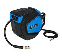 Güde 02882 Dévidoir de tuyau automatique 15 m (12 bars de pression de travail max. Diamètre intérieur 9,5 mm paroi 3 mm d'épaisseur), Bleu