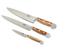 Güde 3-x000 - Set de 3 Couteaux cuisiniers Alpha Olivier