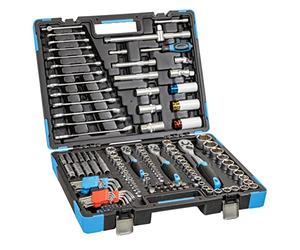 Güde 39003 GWZK 157 Mallette à outils 157 pièces en acier chrome-vanadium dans un coffret pratique